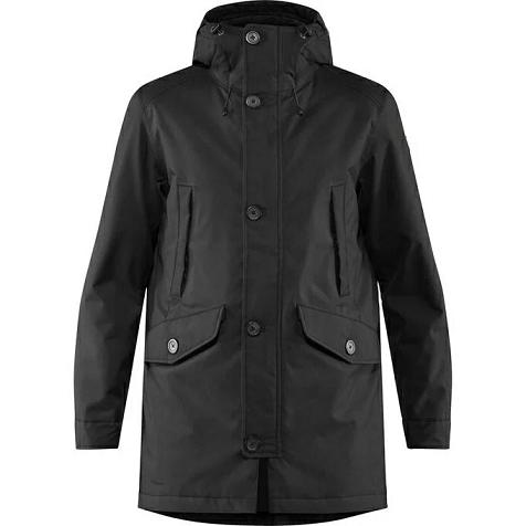 Fjallraven Kiruna Parkas Black Singapore For Men (SG-206040)